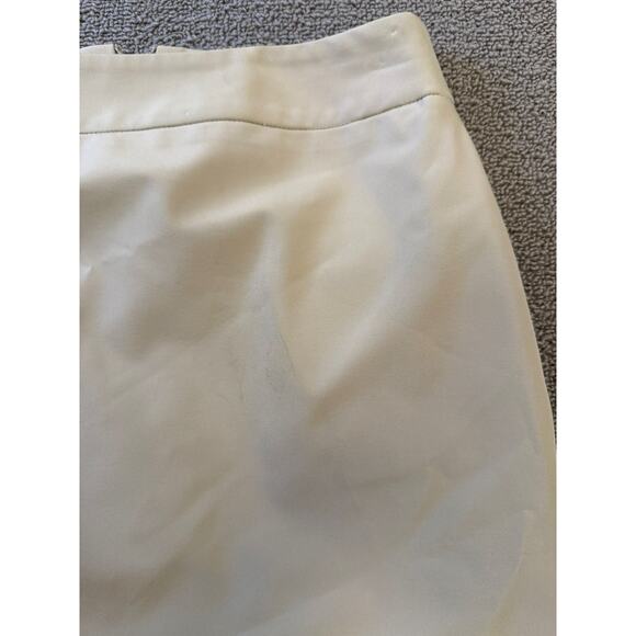 TEENFLO Women's Pencil Skirt Size 2 White Career Business Professional - Picture 7 of 11